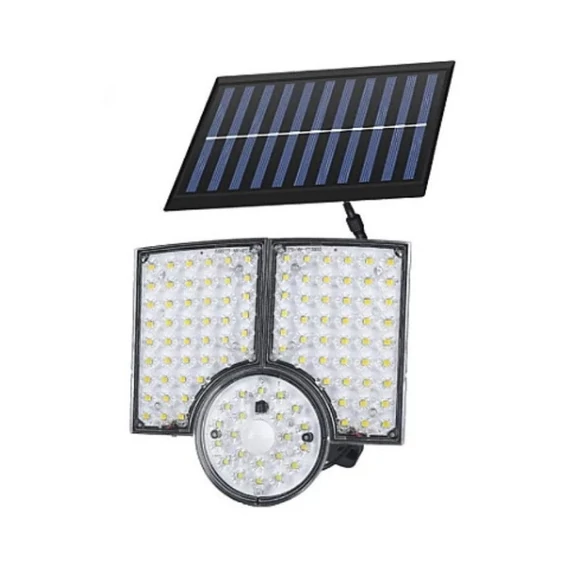 Solární lampa se 3 nastavitelnými pohybovými senzory a 112 LED KE23-453