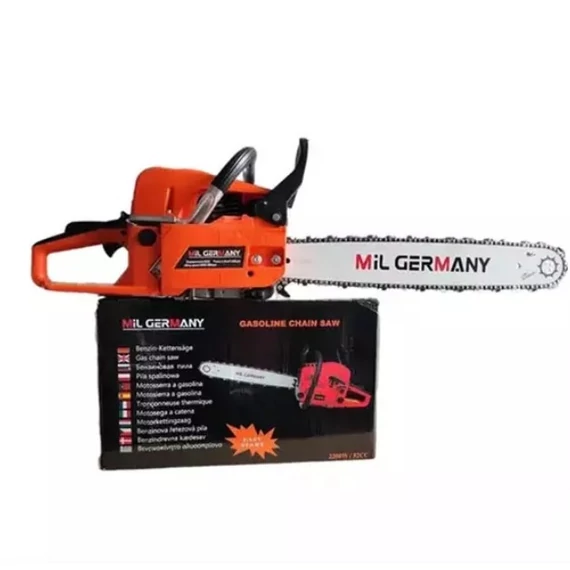 MIL Germany benzinová motorová řetězová pila 2200W 52ccm - MG2200
