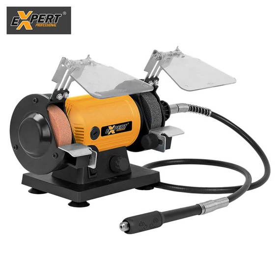 Expert Dvojitá kotoučová bruska mini 120W 75mm, +10 doplňků NXBG1276
