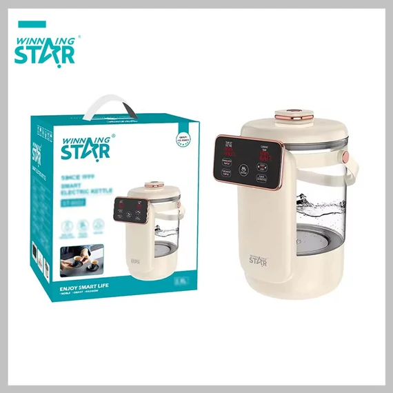 Winning Star elektrický ohřívač vody, přenosný vodní konvice s LED obrazovkou 1350 W ST-6033