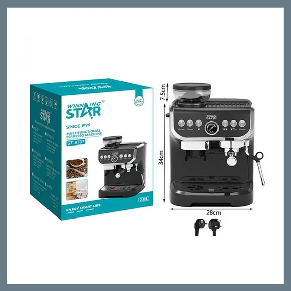 Winning Star 1450W Espressová kávovar ST-9707