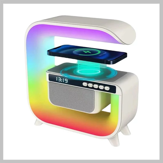 RGB LED bezdrátové nabíjení bluetooth hodinek XM-G3