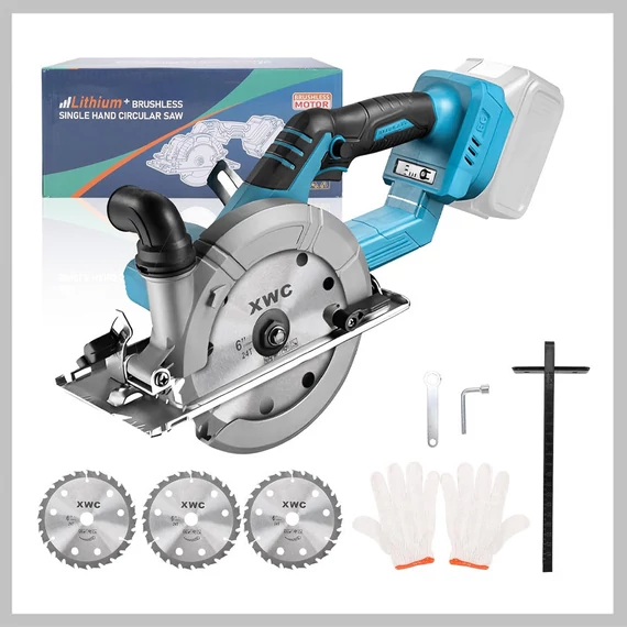 Akumulátorová mini okružní pila 1500W bezkartáčový motor 18V XWC3