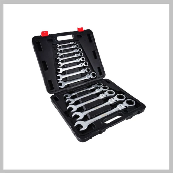 FTools 13 ks očkový klíč s ráčnou a flexibilní hlavou 8-32 mm Cr-V