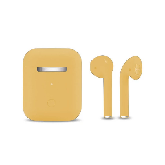 Inpods 12 Macaron Yellow - s měkkým dotykovým ovládáním, matný povrch holm3142