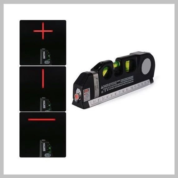 Laserové multifunkční nářadí Danlee - vodováha, vodováha, metr, pravítko holm3712