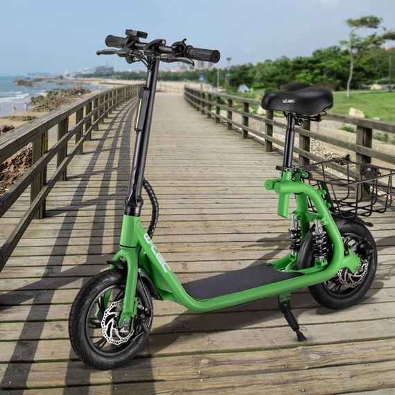 Elektrický skútr s odnímatelným sedadlem a košíkem - Green holm5700