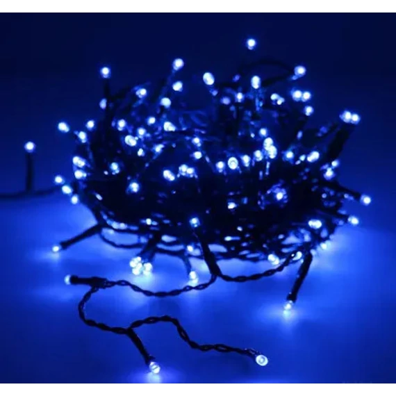 Světlo struna 180led modrá 8m KE21-1032