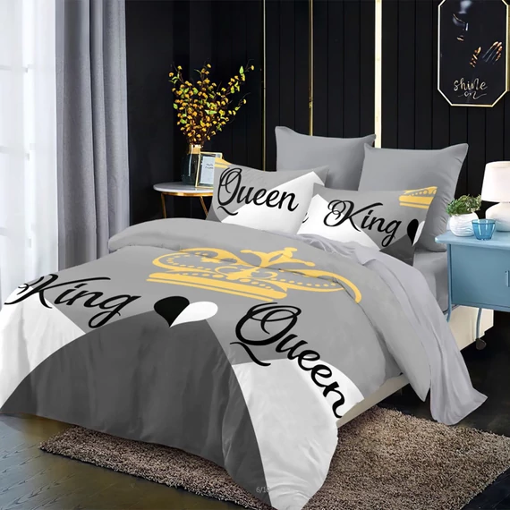 7-dílné hrubé povlečení King & Queen 8