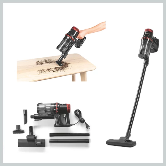 CLEANMAXX Zyklon ruční vysavač černý/červený 400 W DS15065