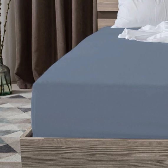 Tmavě šedá pryžová prostěradlo 160 x 200 cm