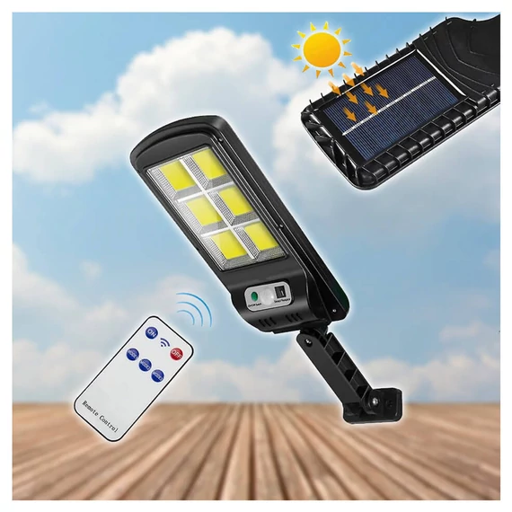 SOLÁRNÍ LED LAMPA WORTH AIR 120W S SENZOREM POHYBU A SVĚTLA