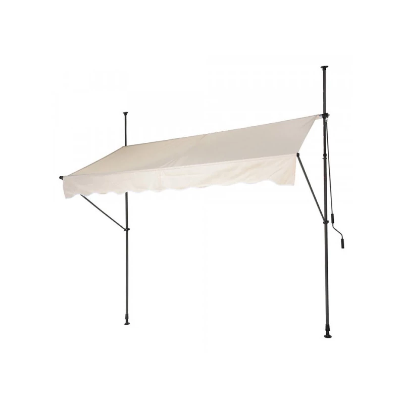 Slunečník - Krémový - 250 x 120 cm 15598,4