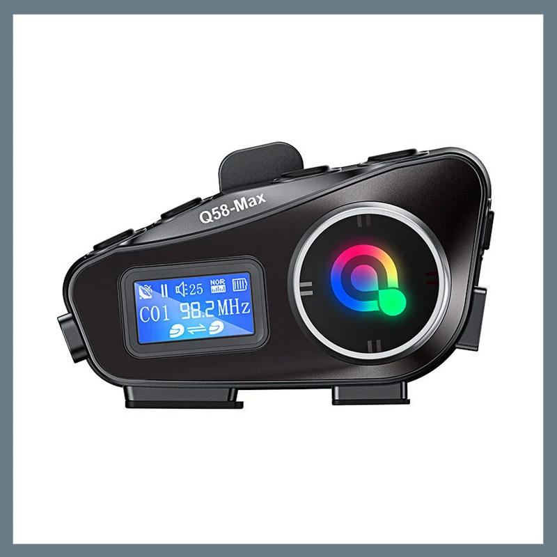Q58Max motocyklová Bluetooth náhlavní souprava holm8577
