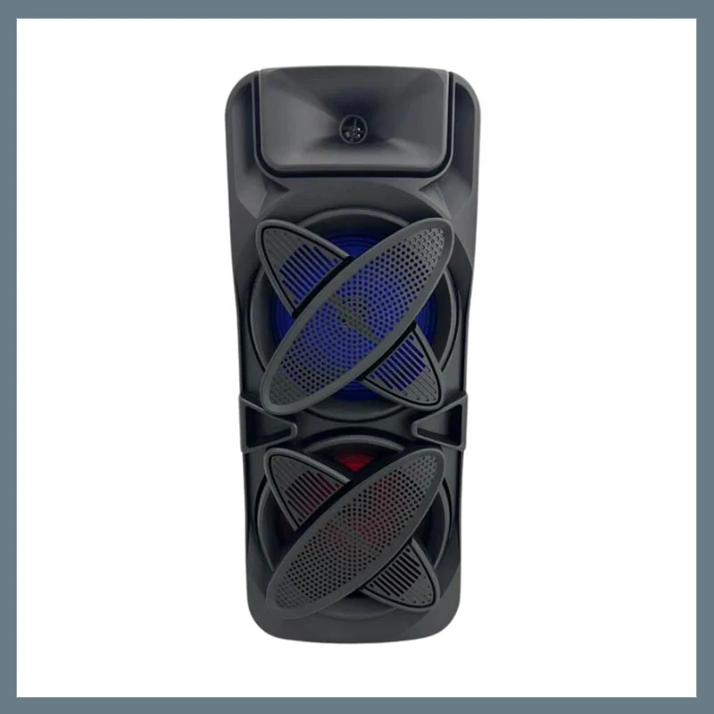 Bluetooth reproduktor s digitálním displejem, kabelovým mikrofonem a dálkovým ovládáním QL-8806