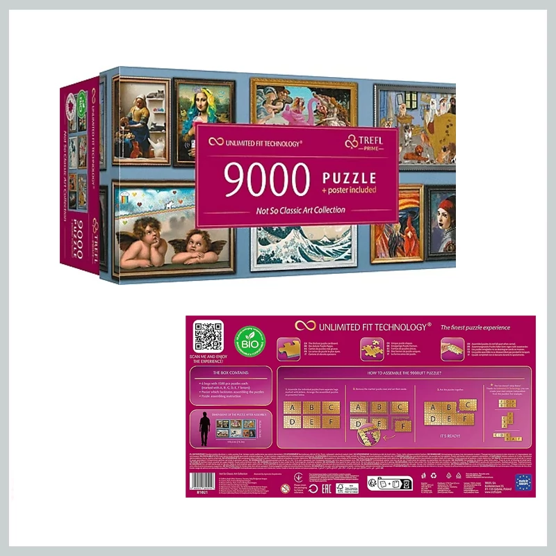 Trefl Puzzle 9000 UFT - Šílené umění 810219