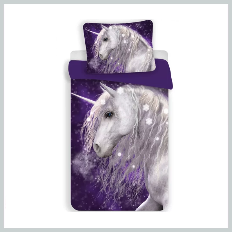 Unicorn Purple dětské povlečení 100×135 cm, 40×60 cm BRM018174