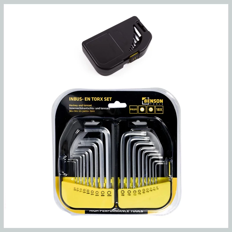 Benson Tools 18dílná sada imbusových a Torx klíčů 008499