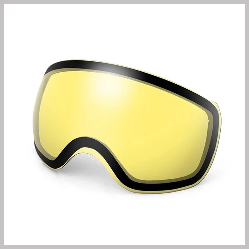 Žluté vyměnitelné čočky pro lyžařské/snowboardové brýle Kutook X-Treme holm7396