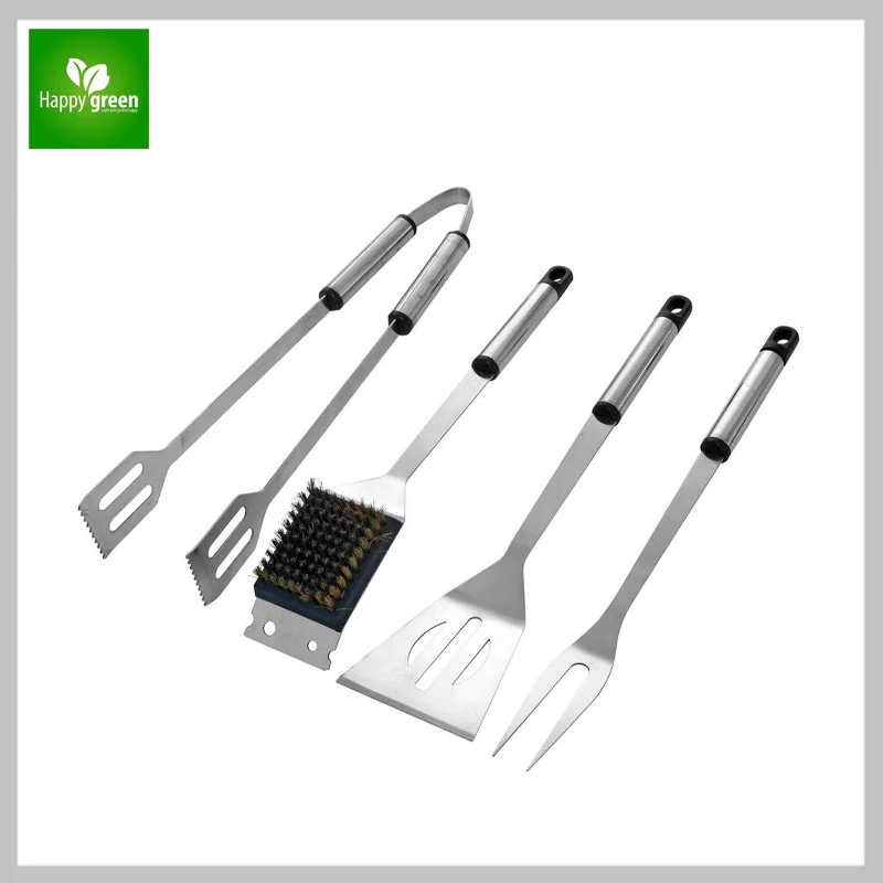 Grilovací sada HAPPY GREEN, 4 kusy, nerezová ocel 5012060-A