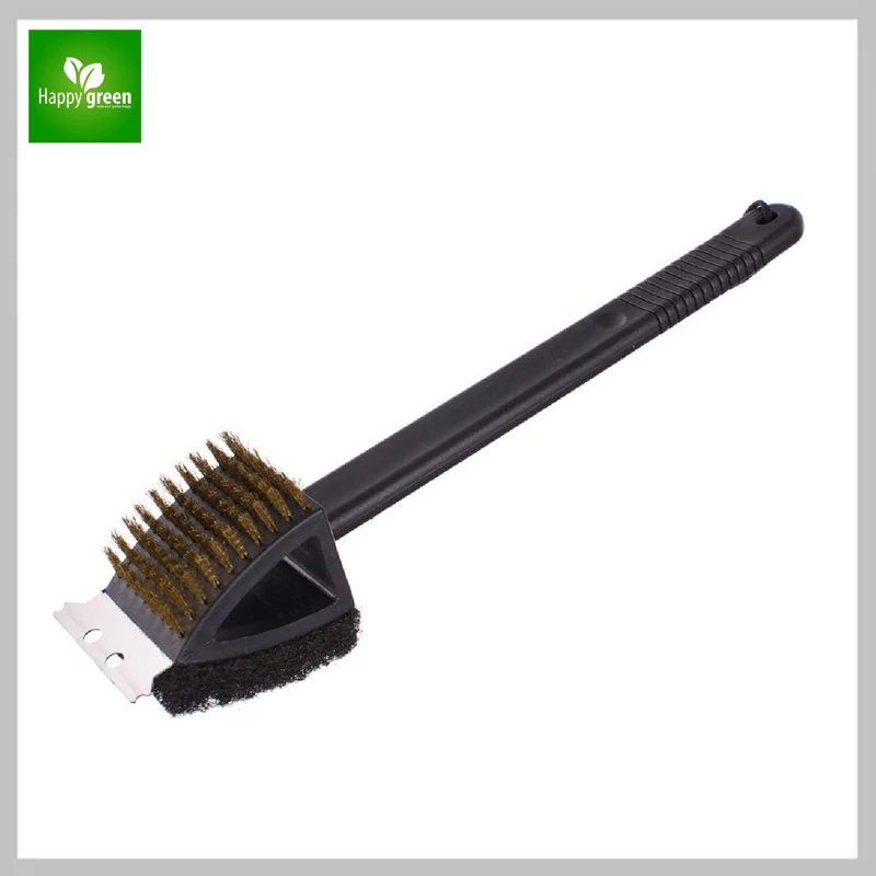 HAPPY GREEN Kartáč na čištění grilů 38 cm, 3 v 1 5012235