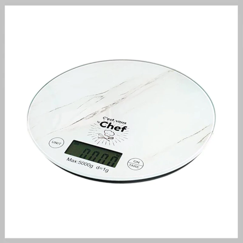 Digitální kulatá kuchyňská váha max. 5 kg COOKBAL_ZE