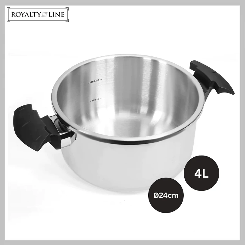 Royalty Line 24 cm nerezový tlakový hrnec RL-24PS4L