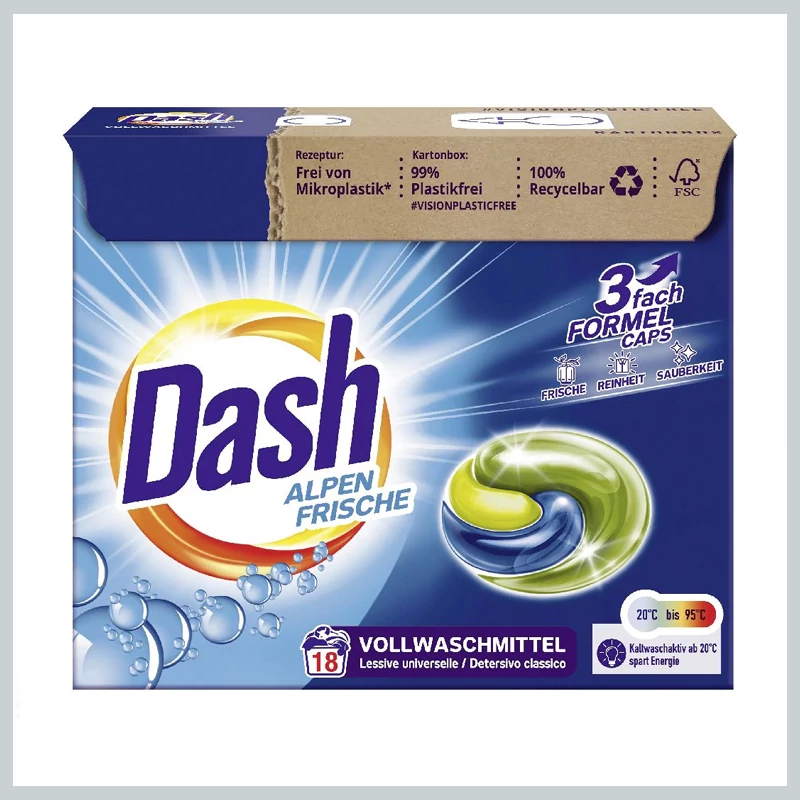DASH Prací kapsle 3 v 1, 12 ks 9023256