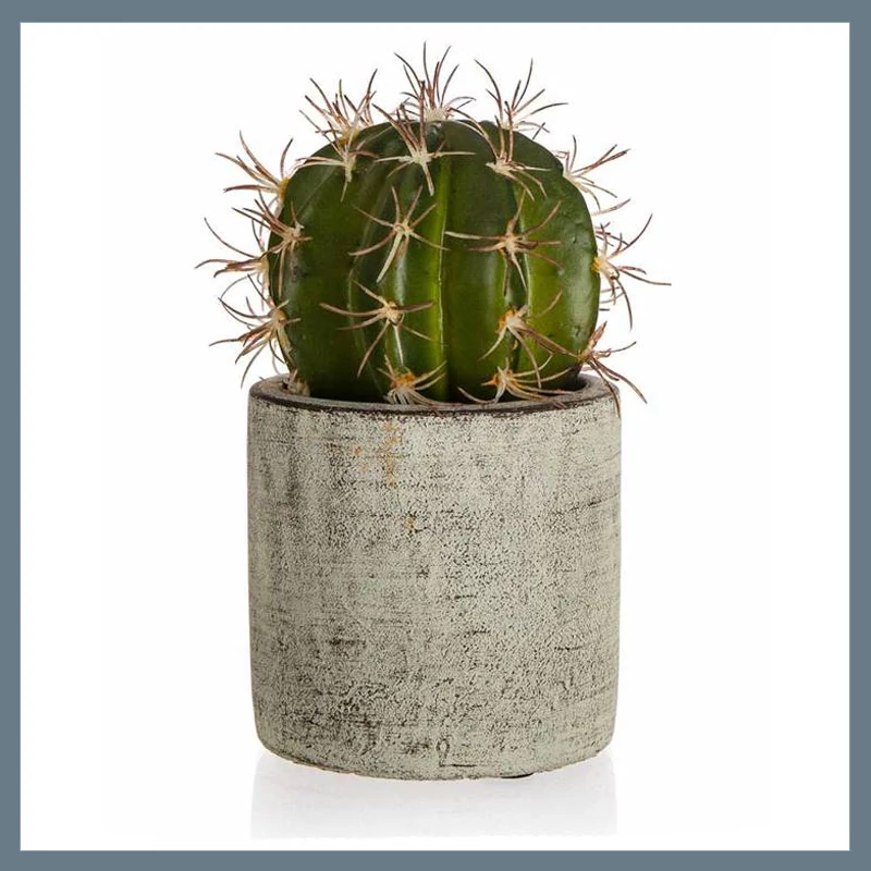 HOME DECOR Umělý kaktus 9,5 x 16 cm, zelený 63935006