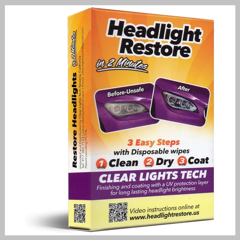 Clear Lights Tech Auto Sada na obnovu světlometů BO1KKOF8IE
