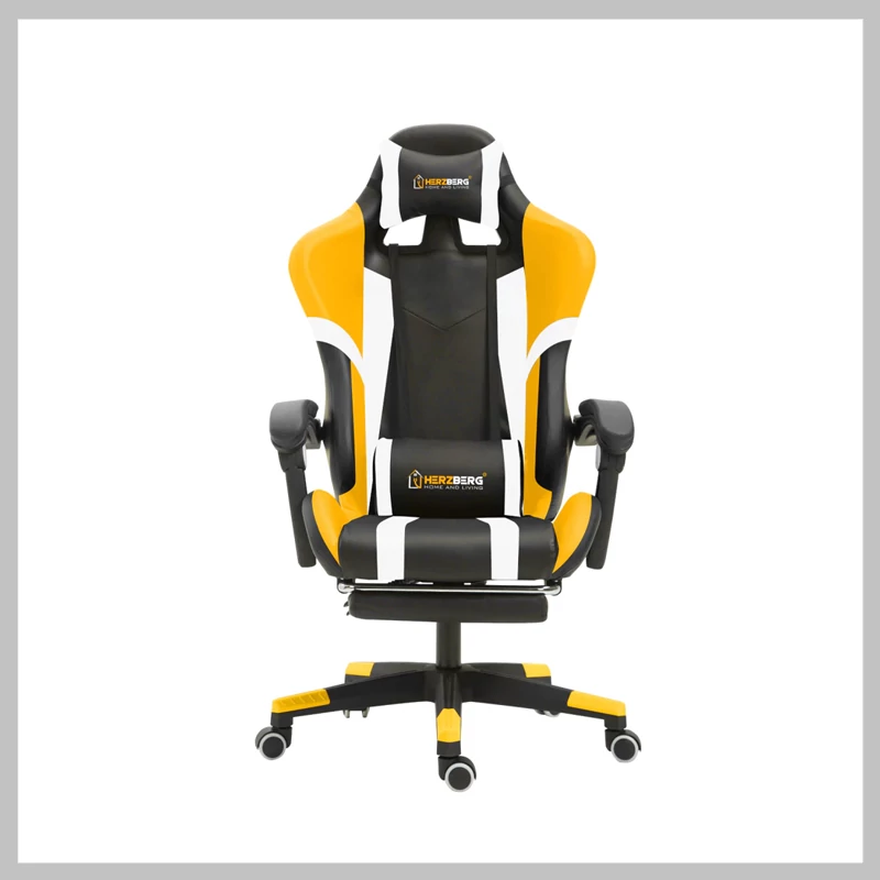 Herzberg Tric Gamer Křeslo Žluté HG-8083-YLW