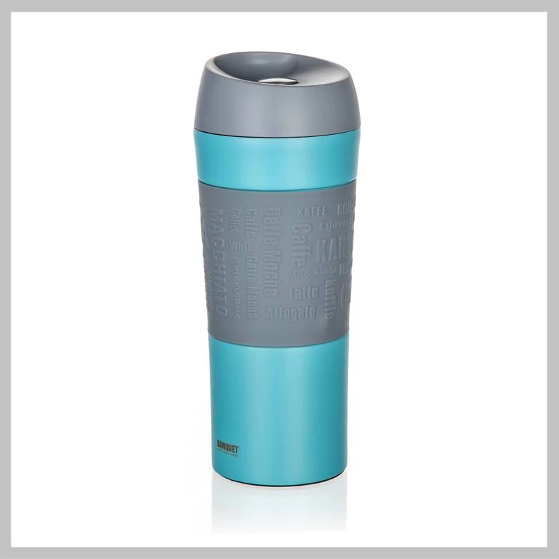 Banquet Cestovní hrnek MATTY 400 ml, modrý – 48788657