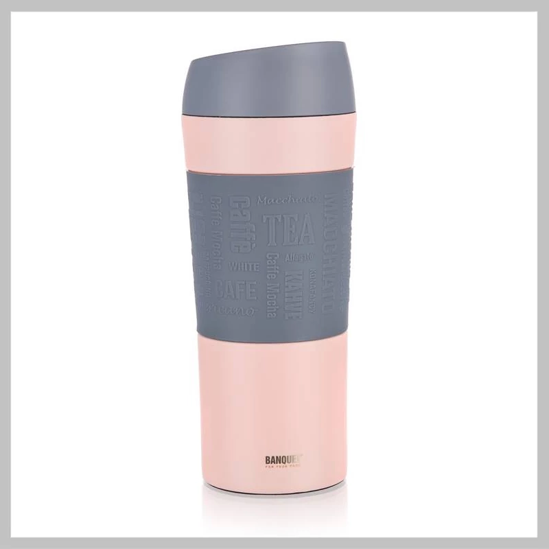 Banquet Cestovní hrnek MATTY 400 ml, růžový – 48788659
