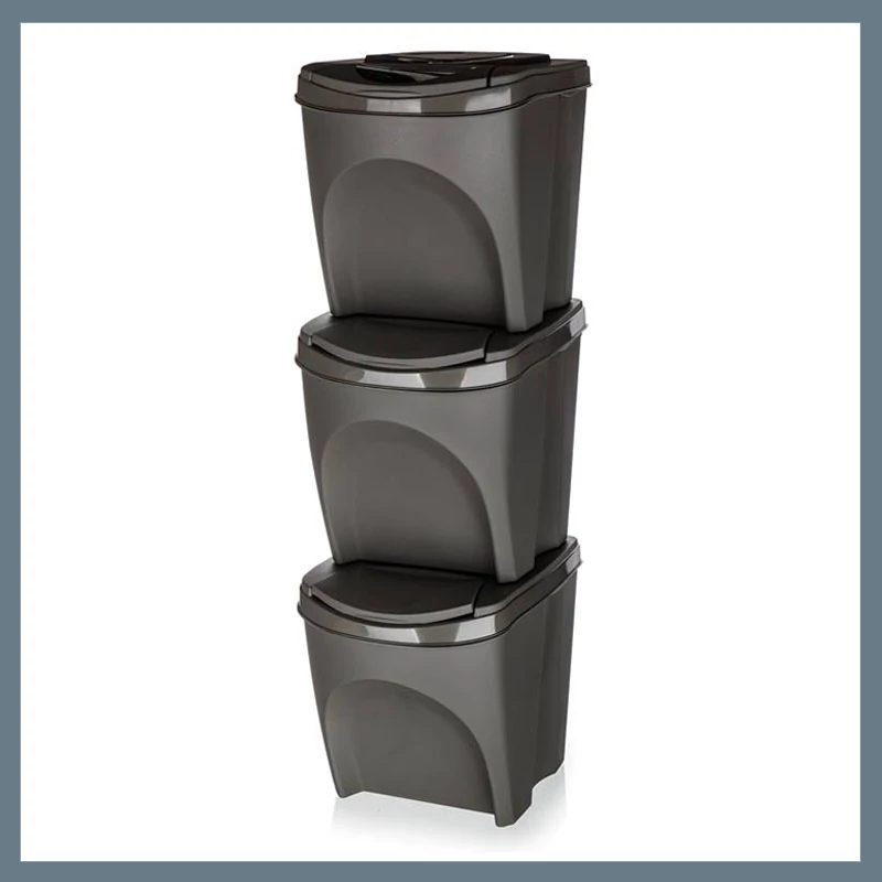 PROSPERPLAST SORTIBOX selektivní sběr odpadků, sada 3 x 25L 43931581
