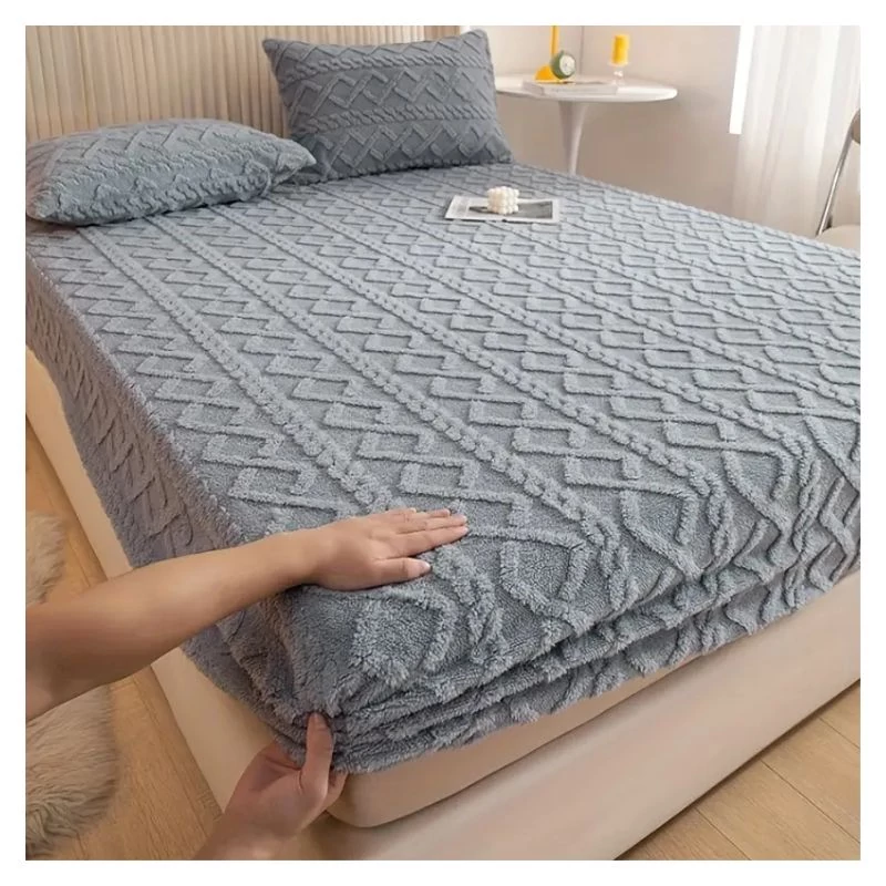 Ultra měkký potah na matraci 180 x 200 cm modrý HM251626K

