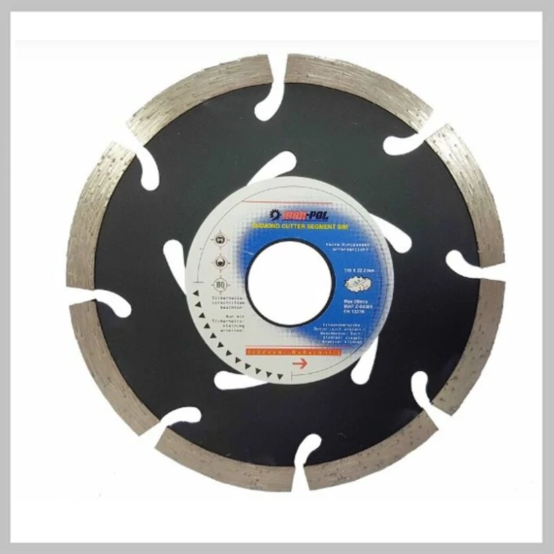MAR-POL Diamantový řezný kotouč na beton a cihly, segmentovaný 115 x 22,2 x 7 mm AJ-853