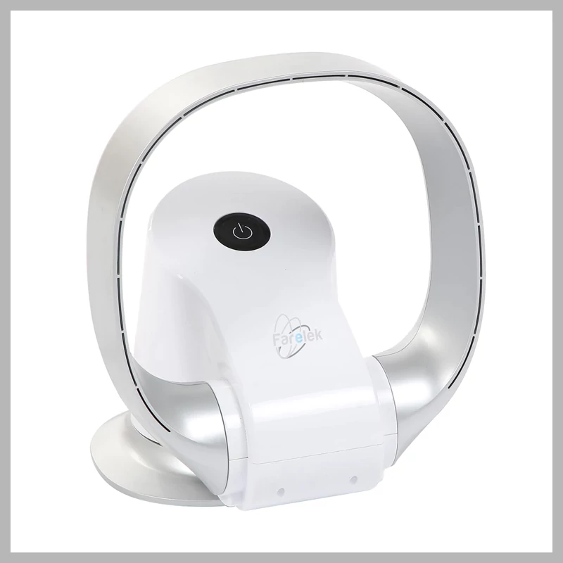 FARELEK - SILENT-AIR RING bezlopatkový stolní ventilátor 26W 112035
