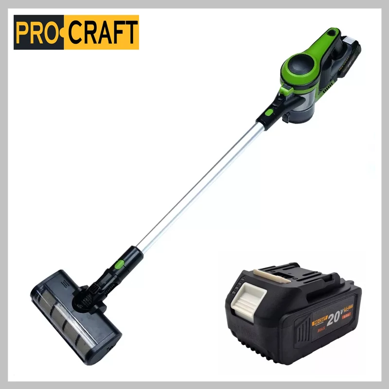 Procraft VP30 Akumulátorový Tyčový Vysavač s 4Ah Baterií a Nabíječkou SZEPT19