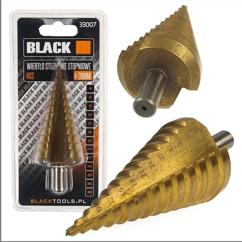 ČERNÝ stupňovitý vrták 4-39mm – 33007