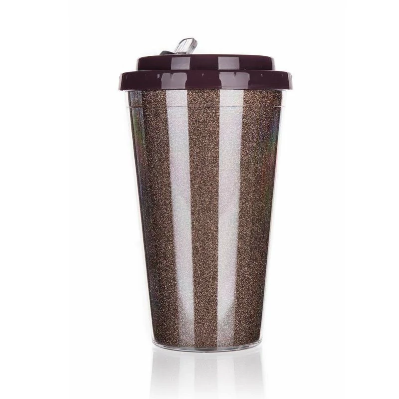 Termoska GLITTERS 500 ml – Bronzová, dvojitá stěna 48788644
