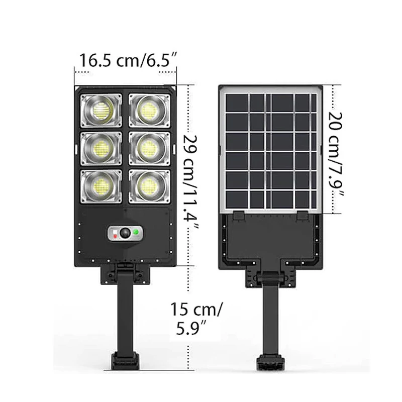 600W solární pouliční lampa 600Wled