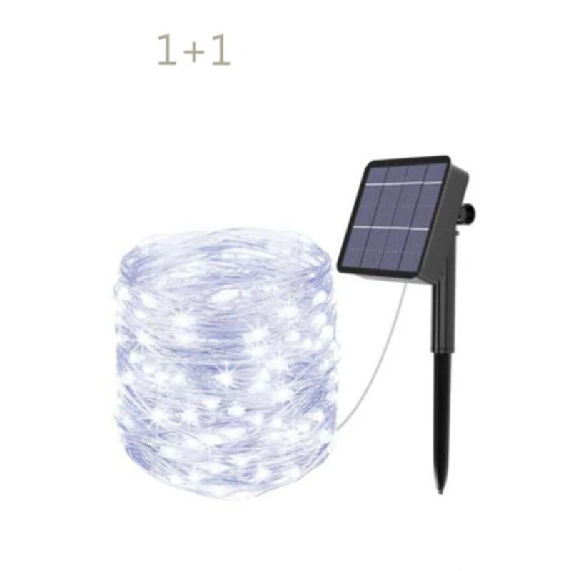 Solární solární studená bílá zahradní svítidla 9m LED 1+1 VÝPRODEJ!