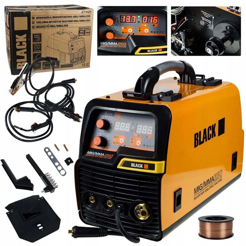 ČERNÝ SVÁŘEČ MIG/MAG, MMA, TIG 250A - 37421
