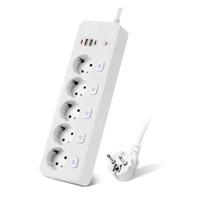 Rozbočovač PD QC3.0 rozšíření, USB rychlonabíjení inteligentní domácí zásuvka Ochrana proti přetížení BKL-505EU