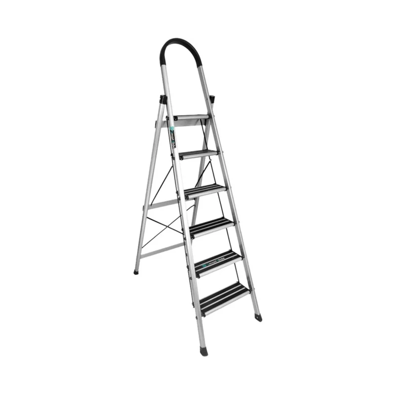 Žebřík do domácnosti 6 stupňů vyztužený (ocel) G6LETRA
