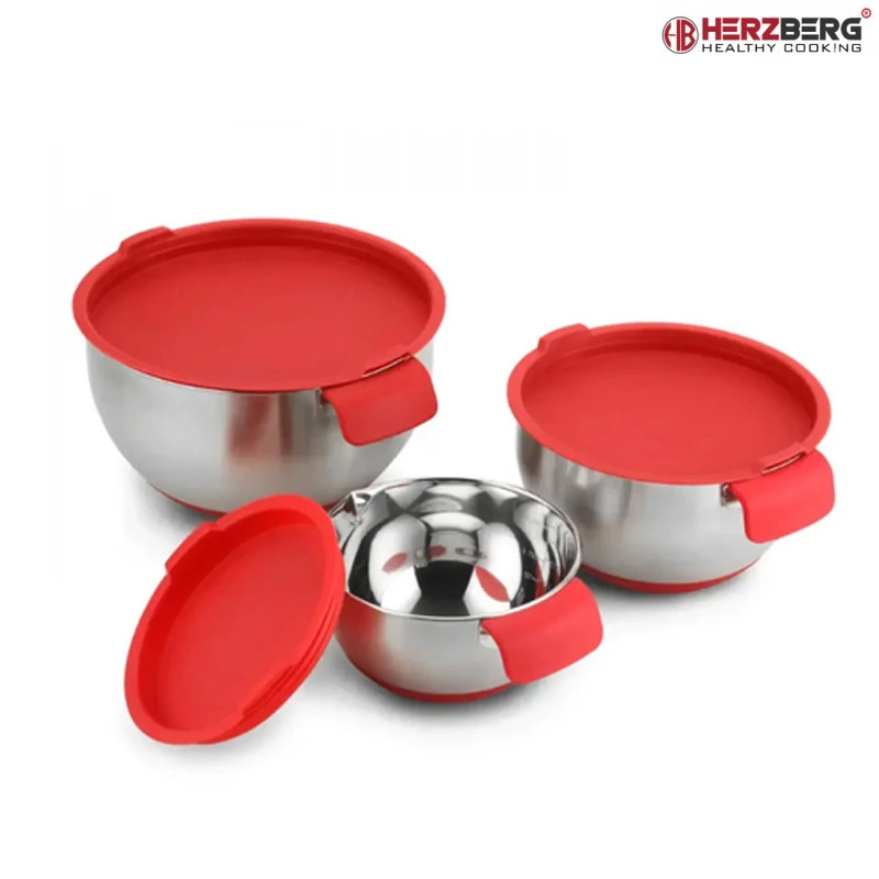 Herzberg sada 3 míchacích misek HG-04036
