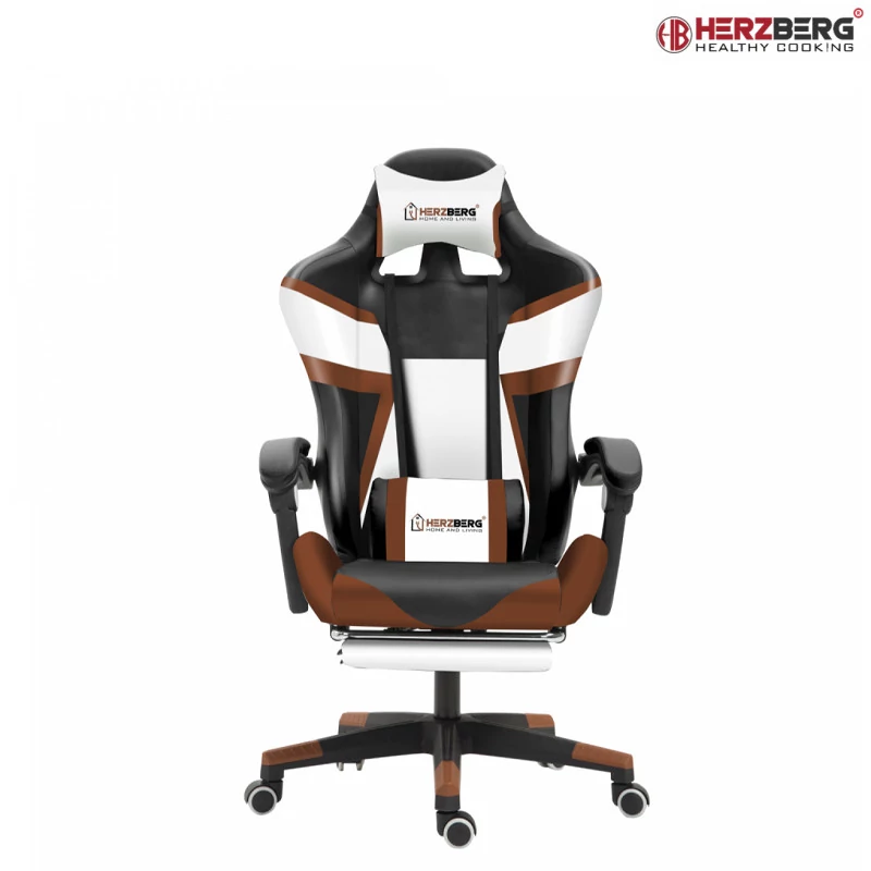 Herzberg Tricolor hráčská a kancelářská židle zelená HG-8082Z