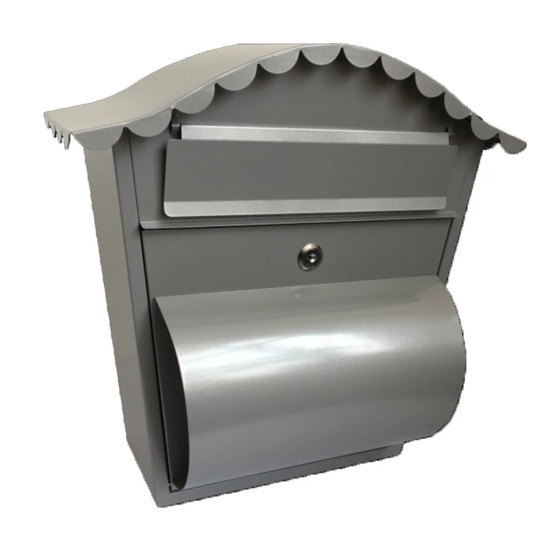 Poštovní schránka 370x360x135mm ocel s práškovým nástřikem, s držákem na noviny HMB3637