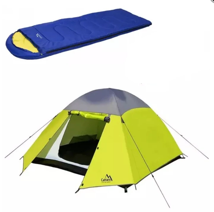 Dvouvrstvý Stan TRENT pro 3 Osoby 210x110x210 cm - 13357 + DÁREK Spací Pytel ROMA +10 °C - 13401 KA-7