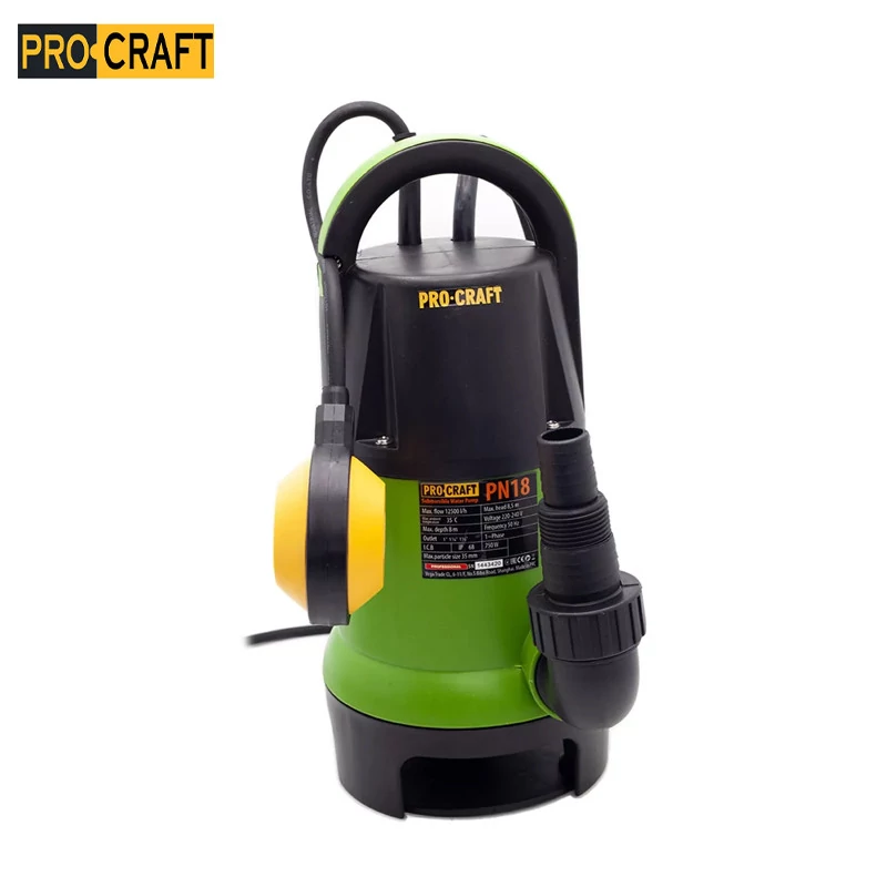 PONORNÉ VODNÍ KALOVÉ ČERPADLO PROCRAFT PN18 | PN18